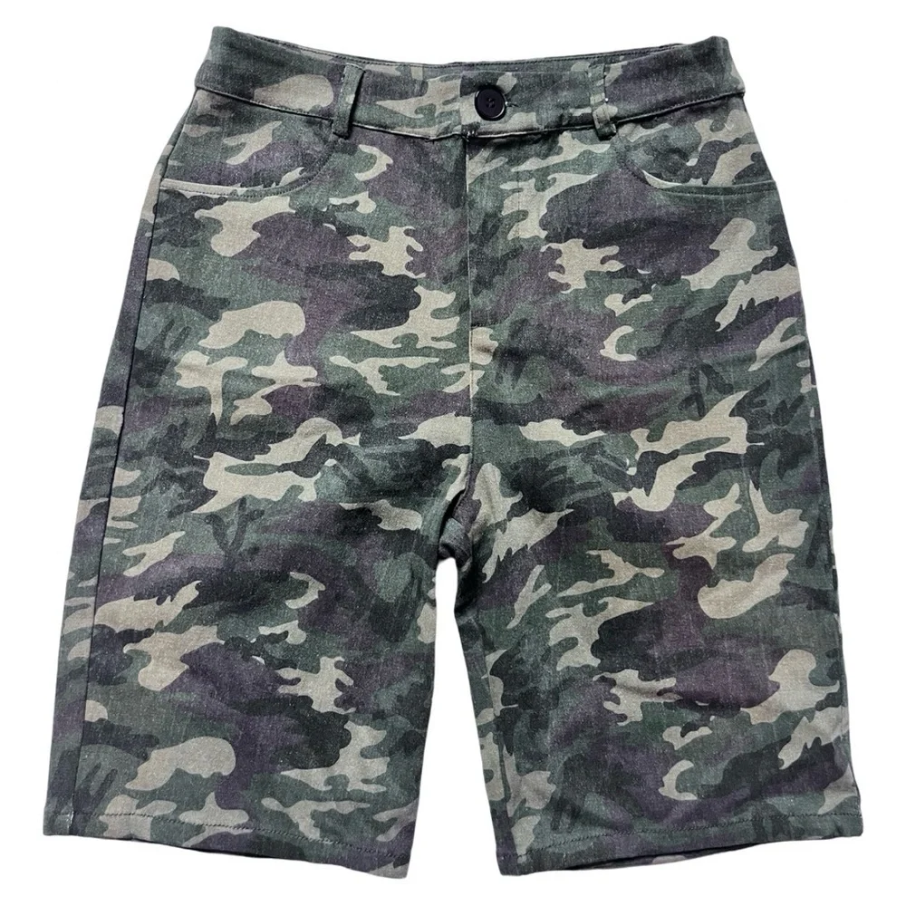 Wild Honey Midi Camo Shorts